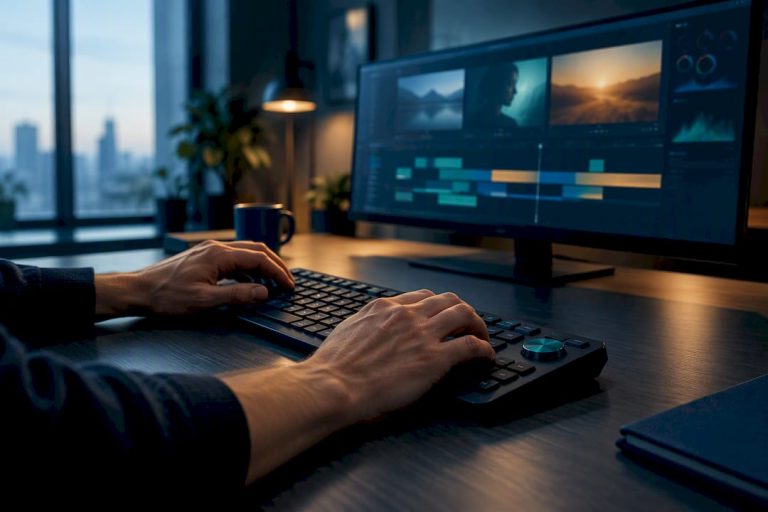 Creator shaping three native video cuts