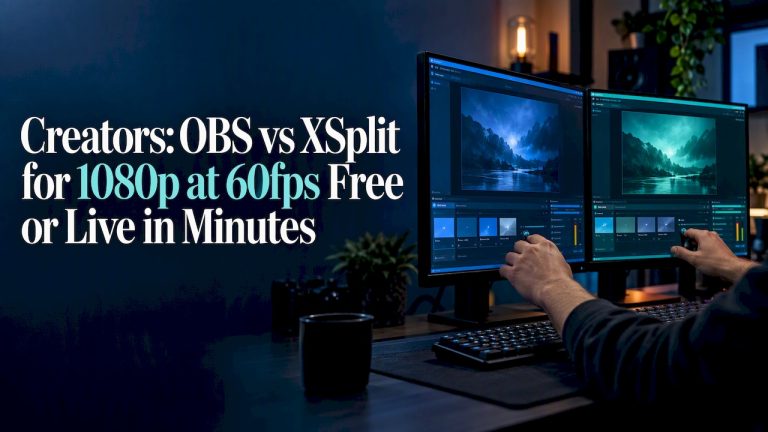 Comparing two streaming setups on monitors