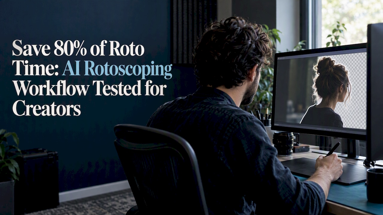 Creator reviewing an AI roto matte
